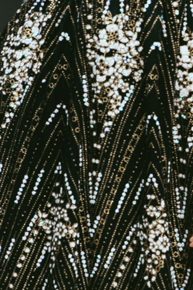 Gold On The Ceiling Maxi Dress Black