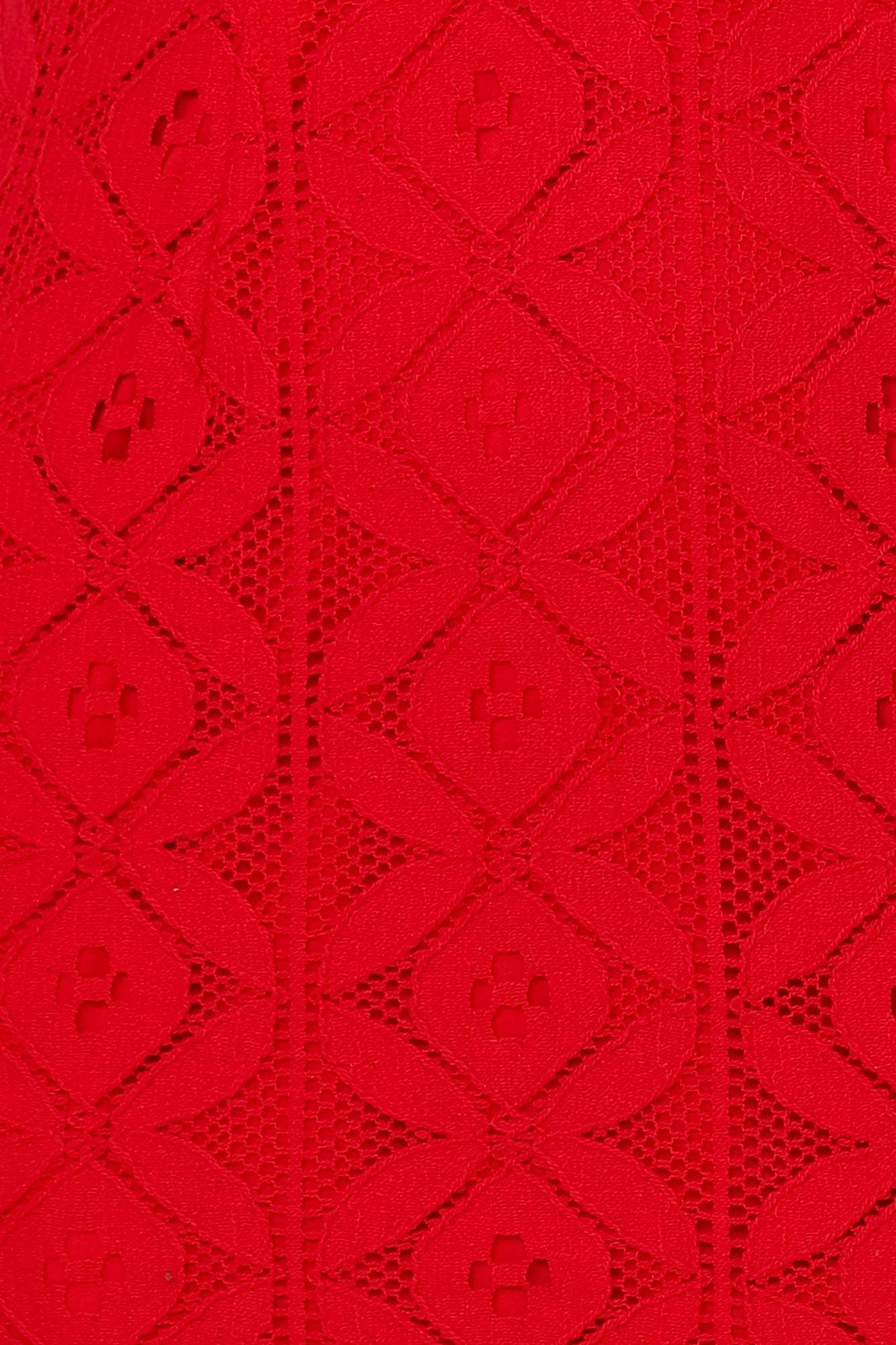 Back In The Habit Midi Dress Red