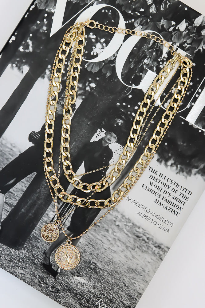 City Plaza Necklace Gold