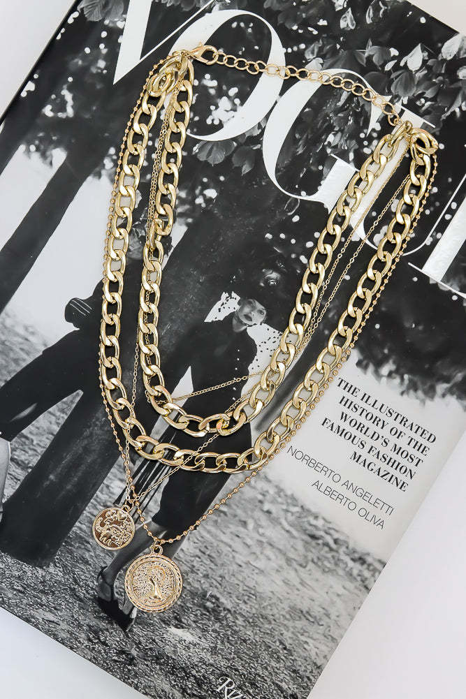 City Plaza Necklace Gold