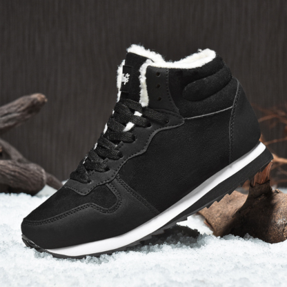 Winter Waterproof Women Shoes Snow Boots Fur-lined Slip On Warm Ankle Size