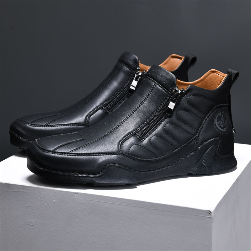 🏃👟48% OFF !!!⏱️Last Hour!!🔥Clearance!!!🔥Men's Spring/Summer Essential High-Top Lightweight Side Zipper Hiking Tooling Boots2