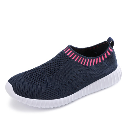 🔥Last Day Promotion 70% OFF🔥Women's Breathable Knit Sneakers Casual Lace Up Outdoor Shoes Lightweight Solid Color Shoes