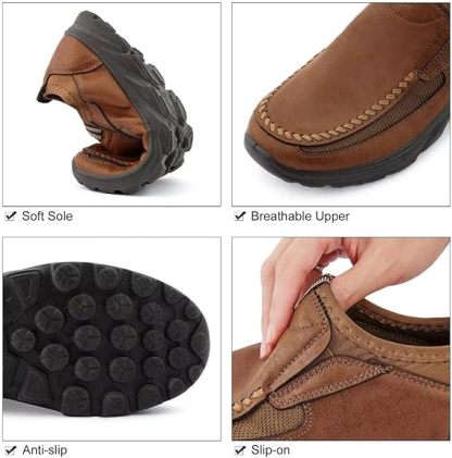 🔥Last Day Promotion 70% OFF 🎁Men's Driving Breathable Easy-on Orthopedic Moccasin Loafers
