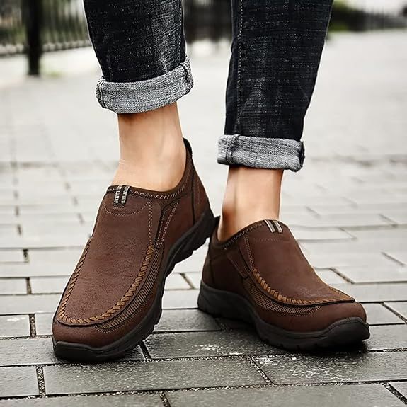 🔥Last Day Promotion 70% OFF 🎁Men's Driving Breathable Easy-on Orthopedic Moccasin Loafers