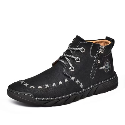 Men's Outdoor Comfort Handmade Zipper Non-slip Durable Boots