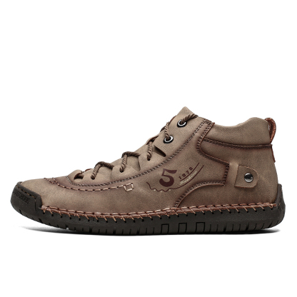 Men's Casual Breathable Leather Arch Support Non-slip Cycling Boots