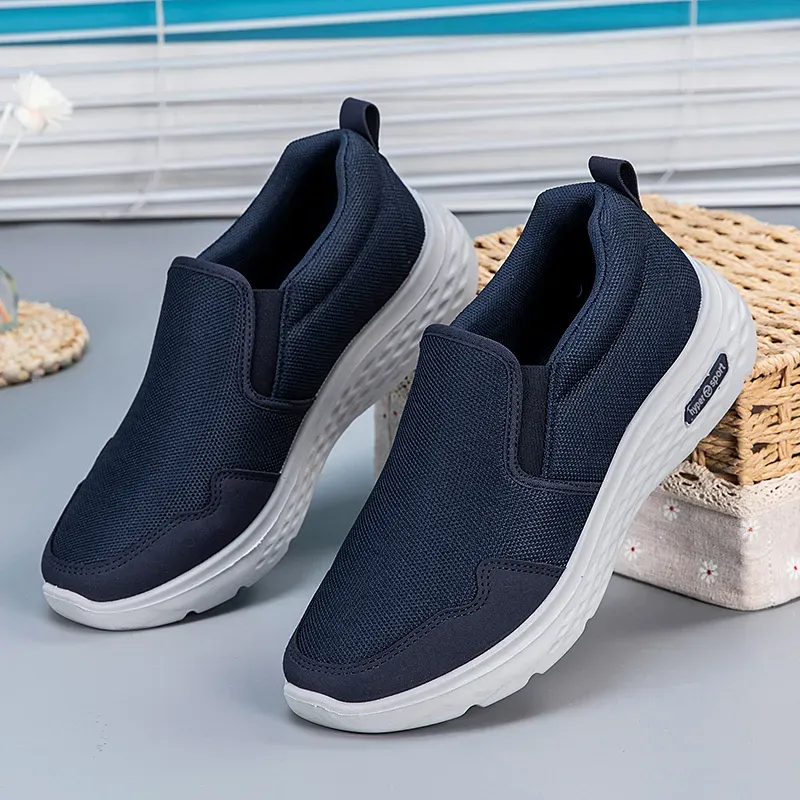 Men's Slip-On Sports Loafers - Breathable Mesh, Goga Max Cushioning