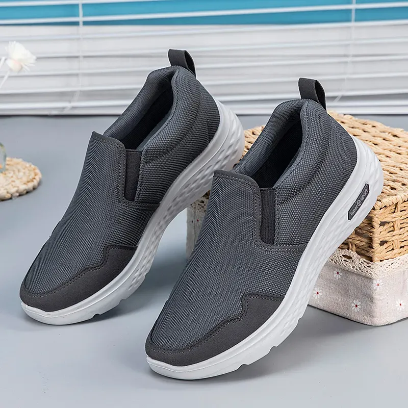 Men's Slip-On Sports Loafers - Breathable Mesh, Goga Max Cushioning