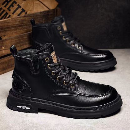 Men's Arch Support Genuine Leather Work Boots