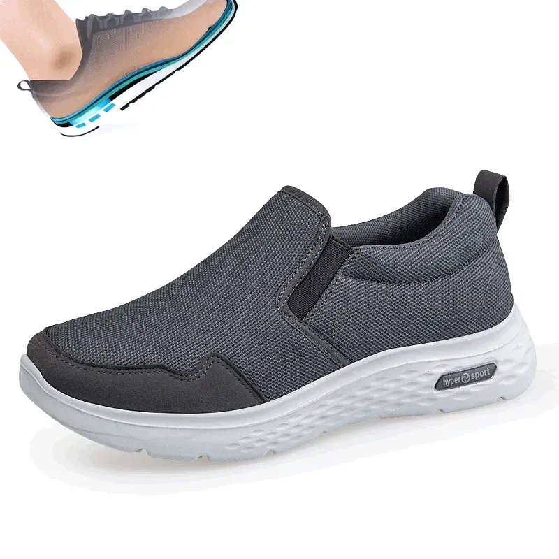 Men's Slip-On Sports Loafers - Breathable Mesh, Goga Max Cushioning