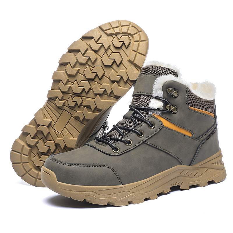 High-top casual shoes men's padded warm Martin boots