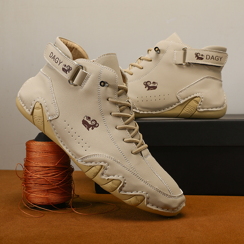 Women's Fashion Solid Color Hiking Boots, Soft Non-slip Breathable Outdoor Shoes