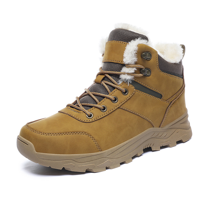 High-top casual shoes men's padded warm Martin boots