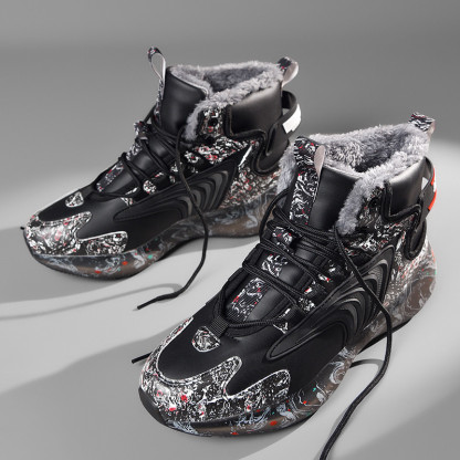 Mens Snow Boots Waterproof Winter Boots for Men Fur Lined Warm Ankle Boots