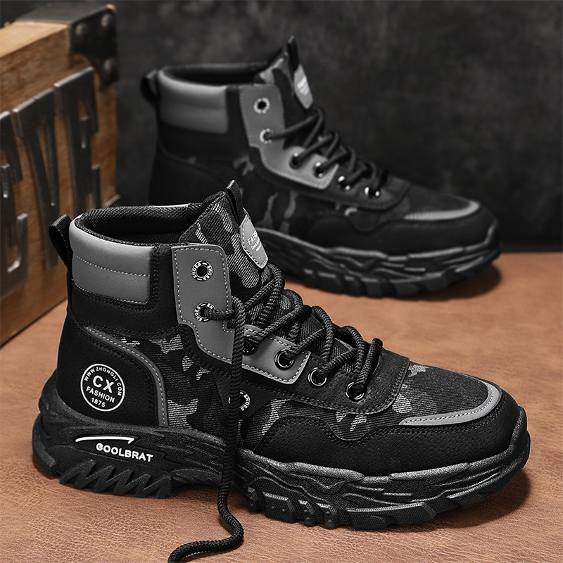 2024 new high top heightened Martin boots | men's casual outdoor short boots