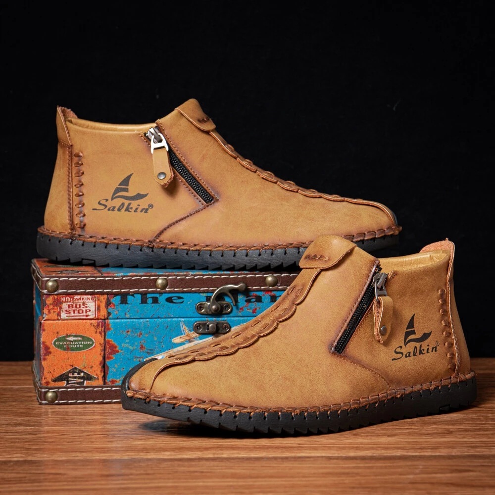 Men's Outdoor Comfy Arch Support Waterproof Walking Shoes-1