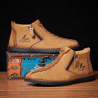 Men's Outdoor Comfy Arch Support Waterproof Walking Shoes-1