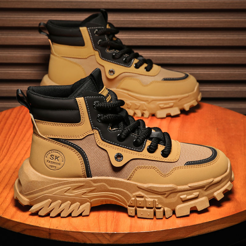 Men's Breathable High-top Vintage Martin Boots | Outdoor Hiking & Mountaineering Boots