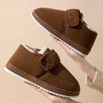 Men's padded and thickened non-slip warm home shoes