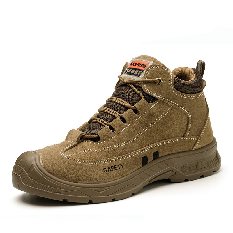 Men's Safety Anti-smash Comfortable Work Shoes | Cowhide Safety Work Shoes