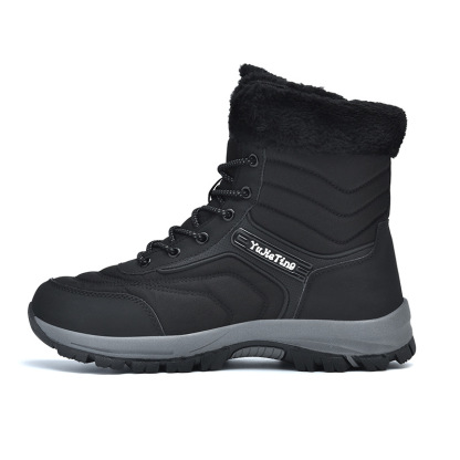 Men's Snow Boots Waterproof Winter Boots for Men Fur Lined Warm Ankle Boots