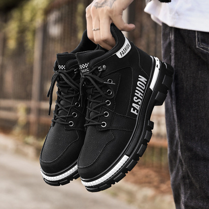 Mens Snow Boots Waterproof Winter Boots for Men Fur Lined Warm Ankle Boots