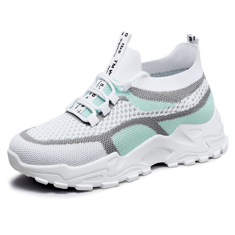 🔥Last Day Promotion 70% OFF🔥Women's Colorblock Knitted Sneakers, Stylish Breathable Low Top Running Trainers, Comfy Outdoor Sports Shoes
