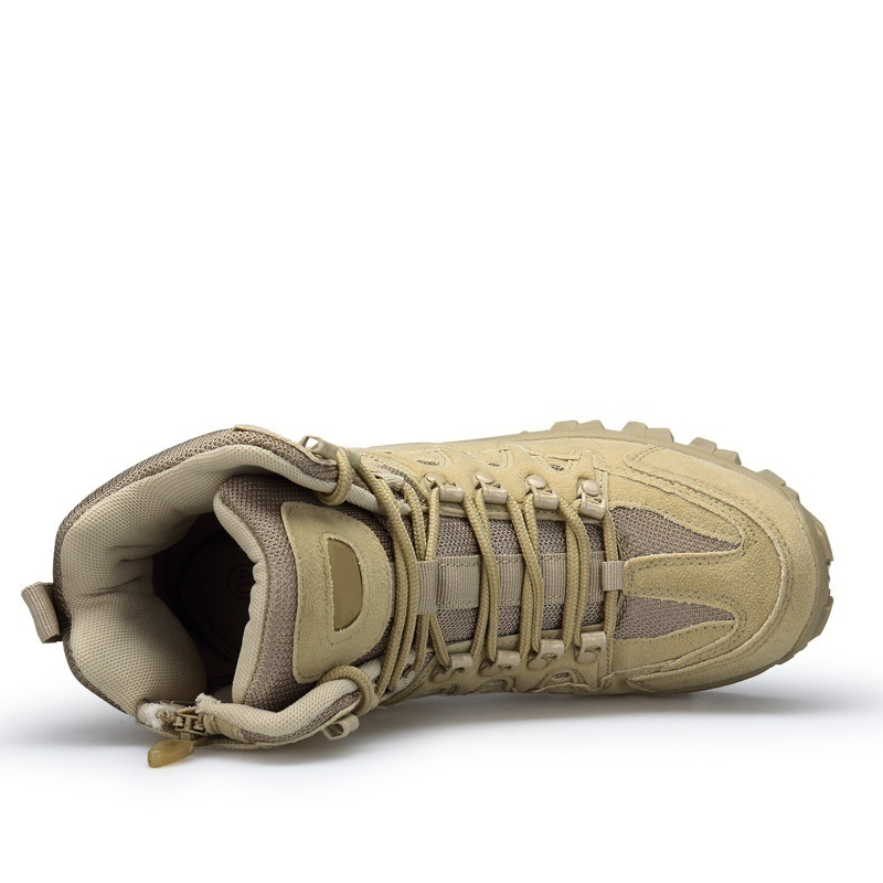 Men Military Combat Boots Waterproof Non-Slip Hiking Boots Anti-Puncture Work Boots