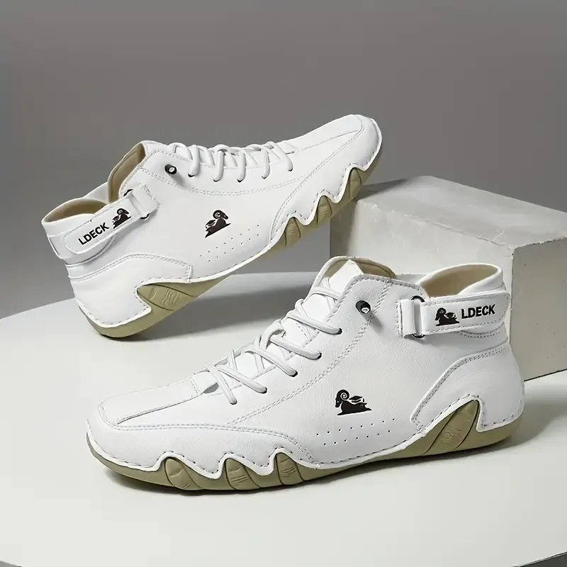 Women's Fashion Solid Color Hiking Boots, Soft Non-slip Breathable Outdoor Shoes