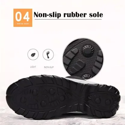 Waterproof Winter Women Shoes Snow Boots Fur-lined Warm Slipon Casual Ankle Size