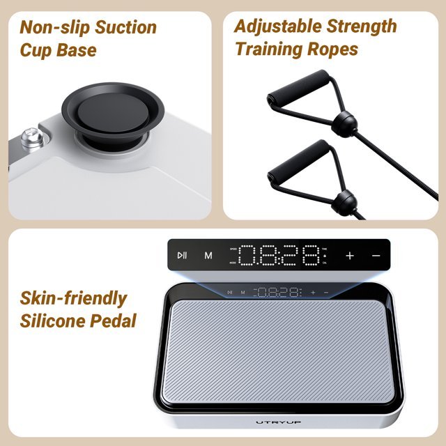 UTRYUP Vibration Plate Exercise Machine with Remote Control & Resistance Bands for Home Workout