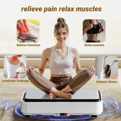 UTRYUP Vibration Plate Exercise Machine with Remote Control & Resistance Bands for Home Workout