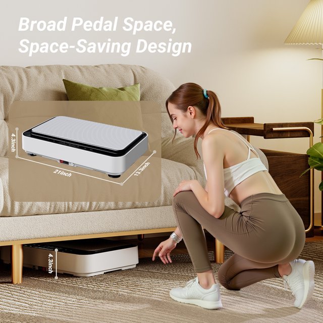 UTRYUP Vibration Plate Exercise Machine with Remote Control & Resistance Bands for Home Workout