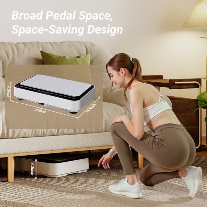 UTRYUP Vibration Plate Exercise Machine with Remote Control & Resistance Bands for Home Workout