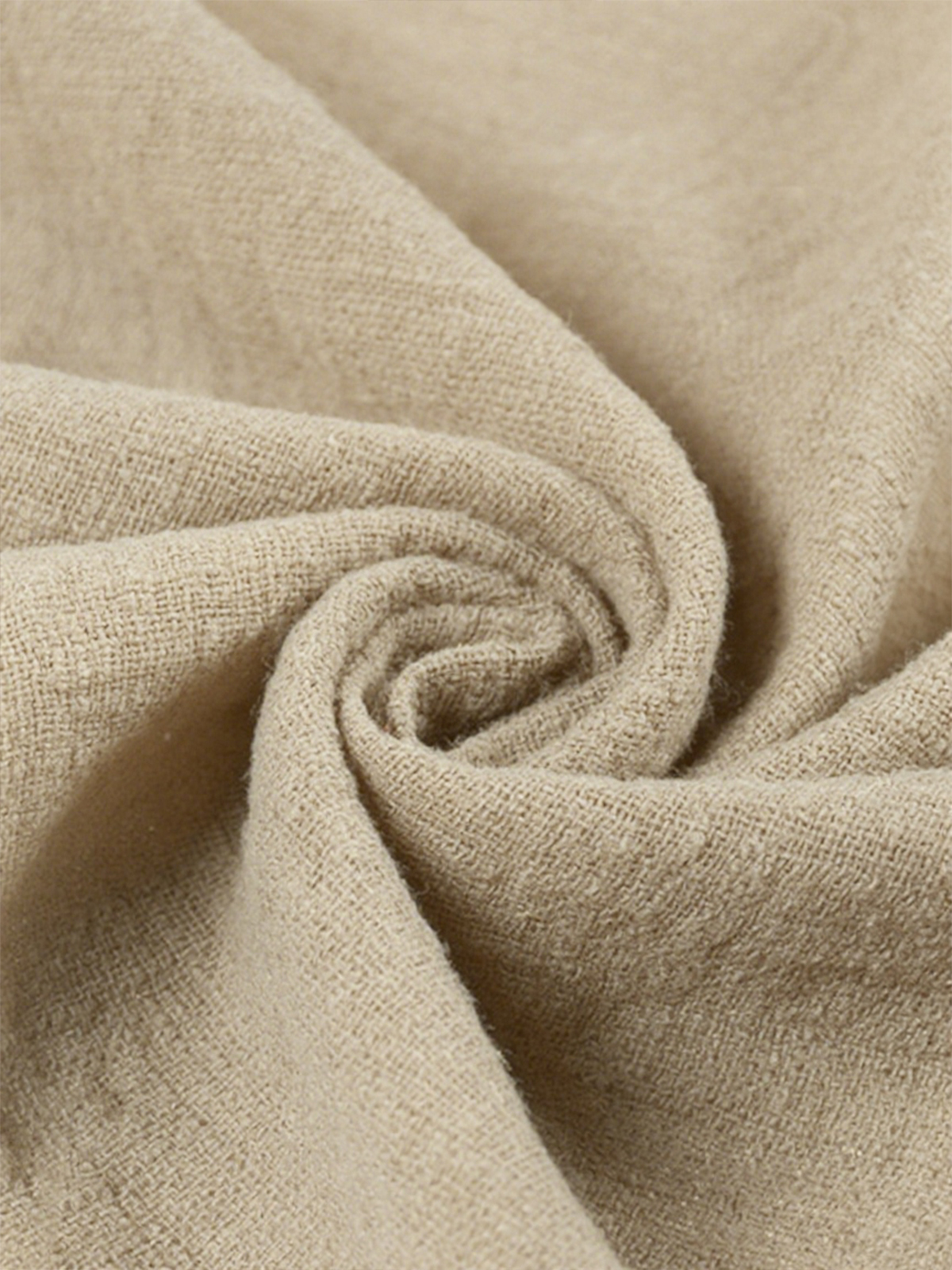 Men's Comfort Linen Sun-proof Drawstring Hooded Sleeveless Vest Vacation Henley Shirt