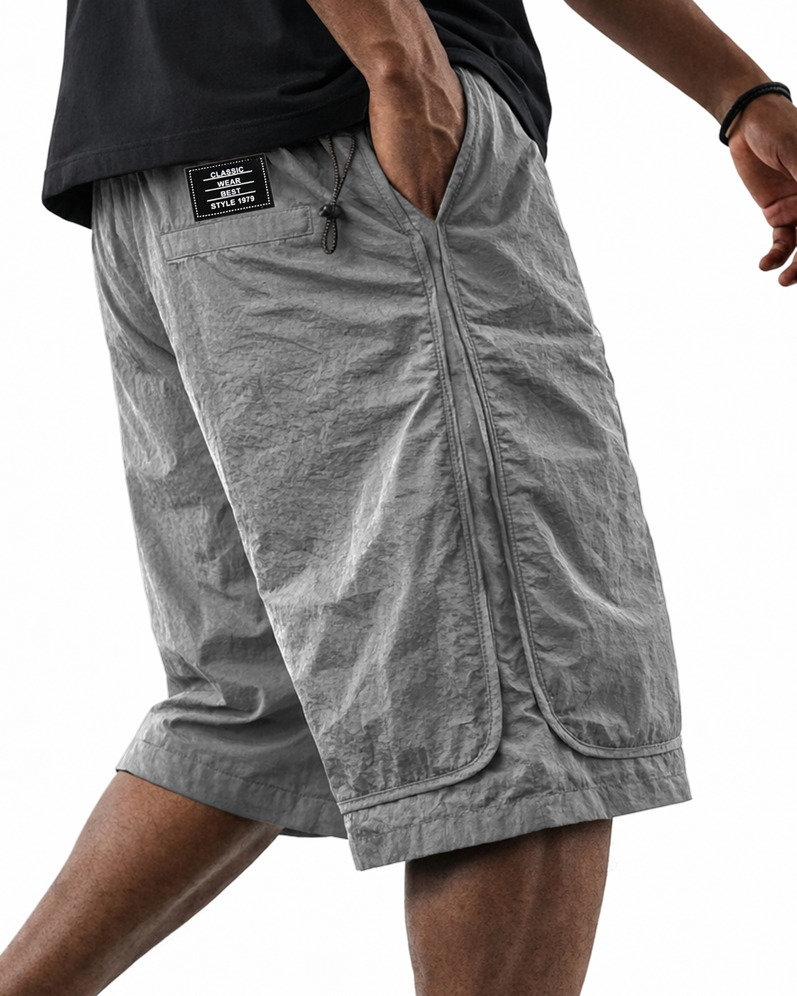 Outdoor Lightweight Quick-drying Multi-pocket Embroidered Label Shorts
