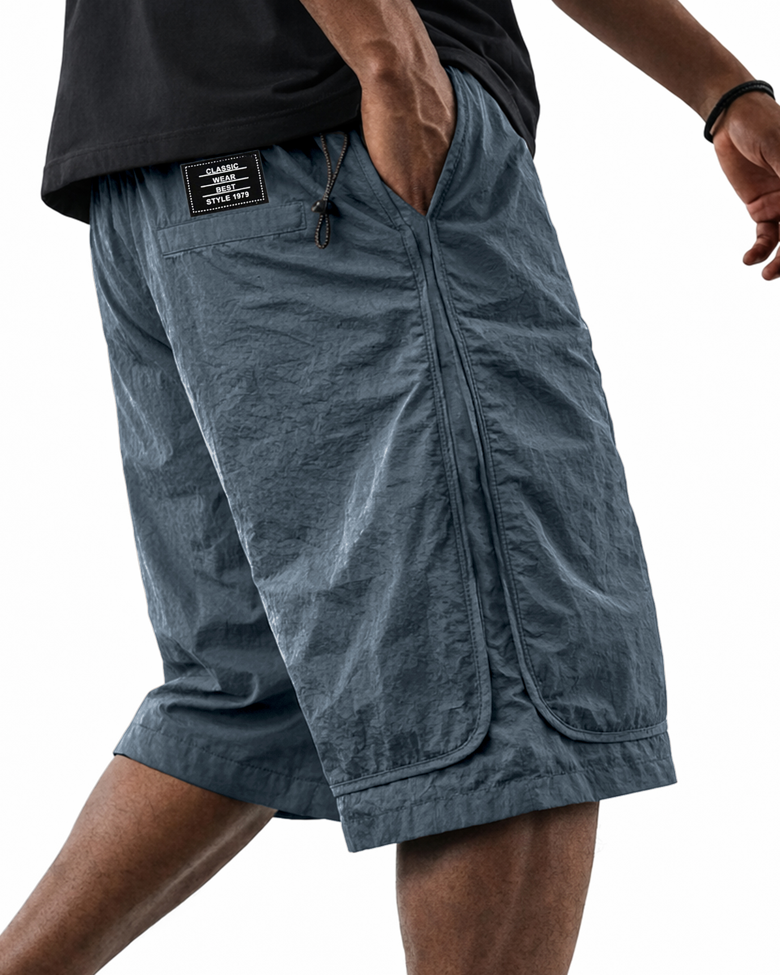 Outdoor Lightweight Quick-drying Multi-pocket Embroidered Label Shorts