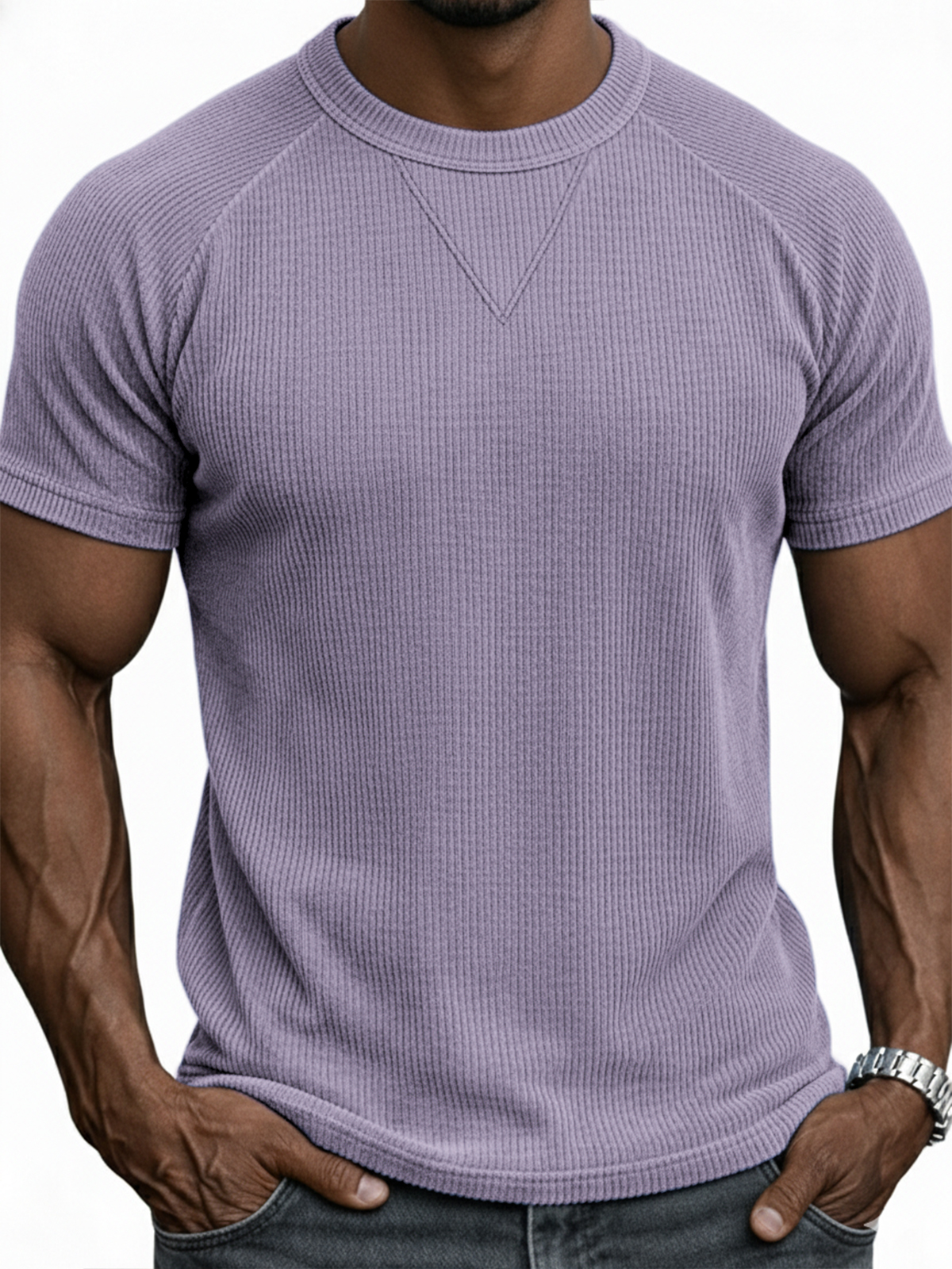 Corduroy Ribbed Patchwork Pullover Top