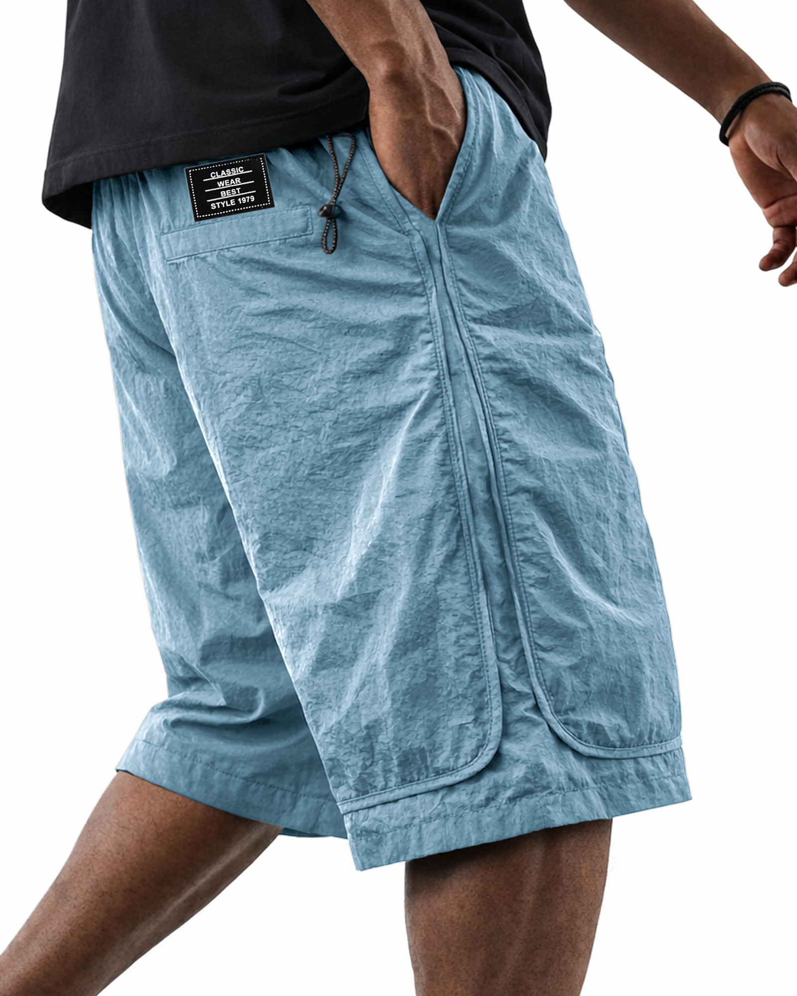 Outdoor Lightweight Quick-drying Multi-pocket Embroidered Label Shorts