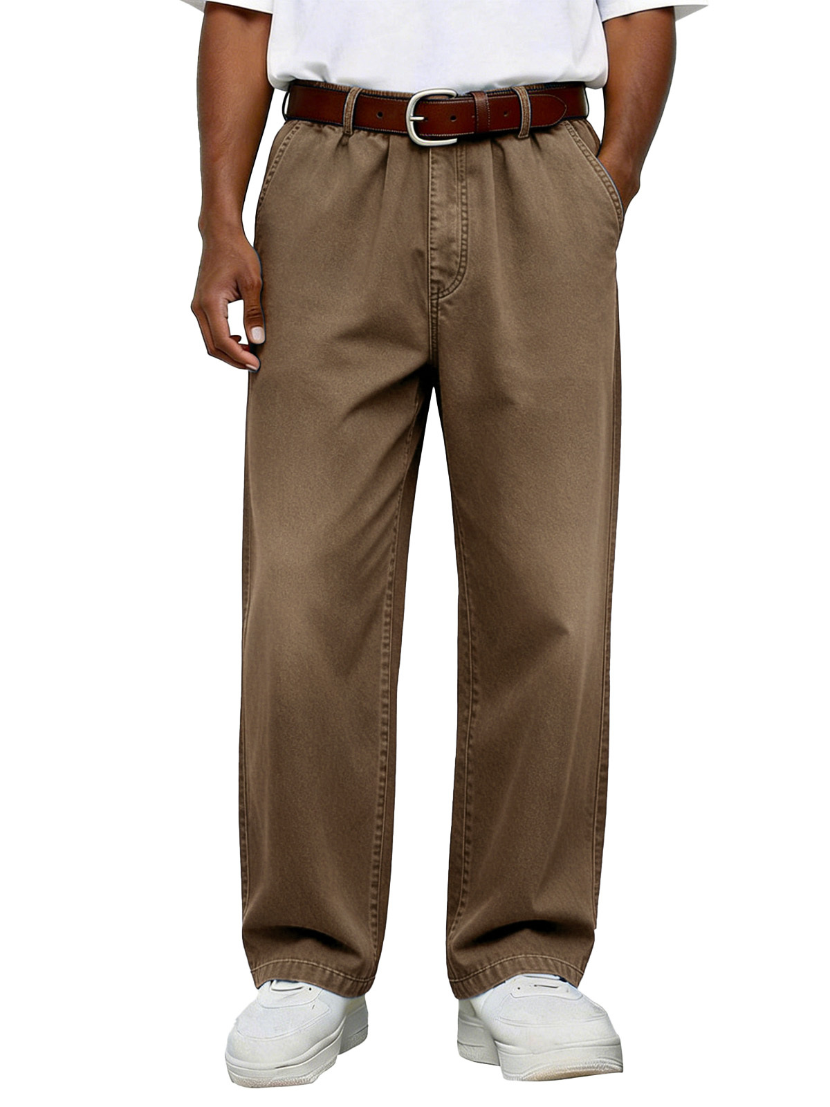 Men's Simple Retro Versatile Comfortable Loose Trousers