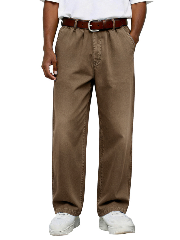 Men's Simple Retro Versatile Comfortable Loose Trousers
