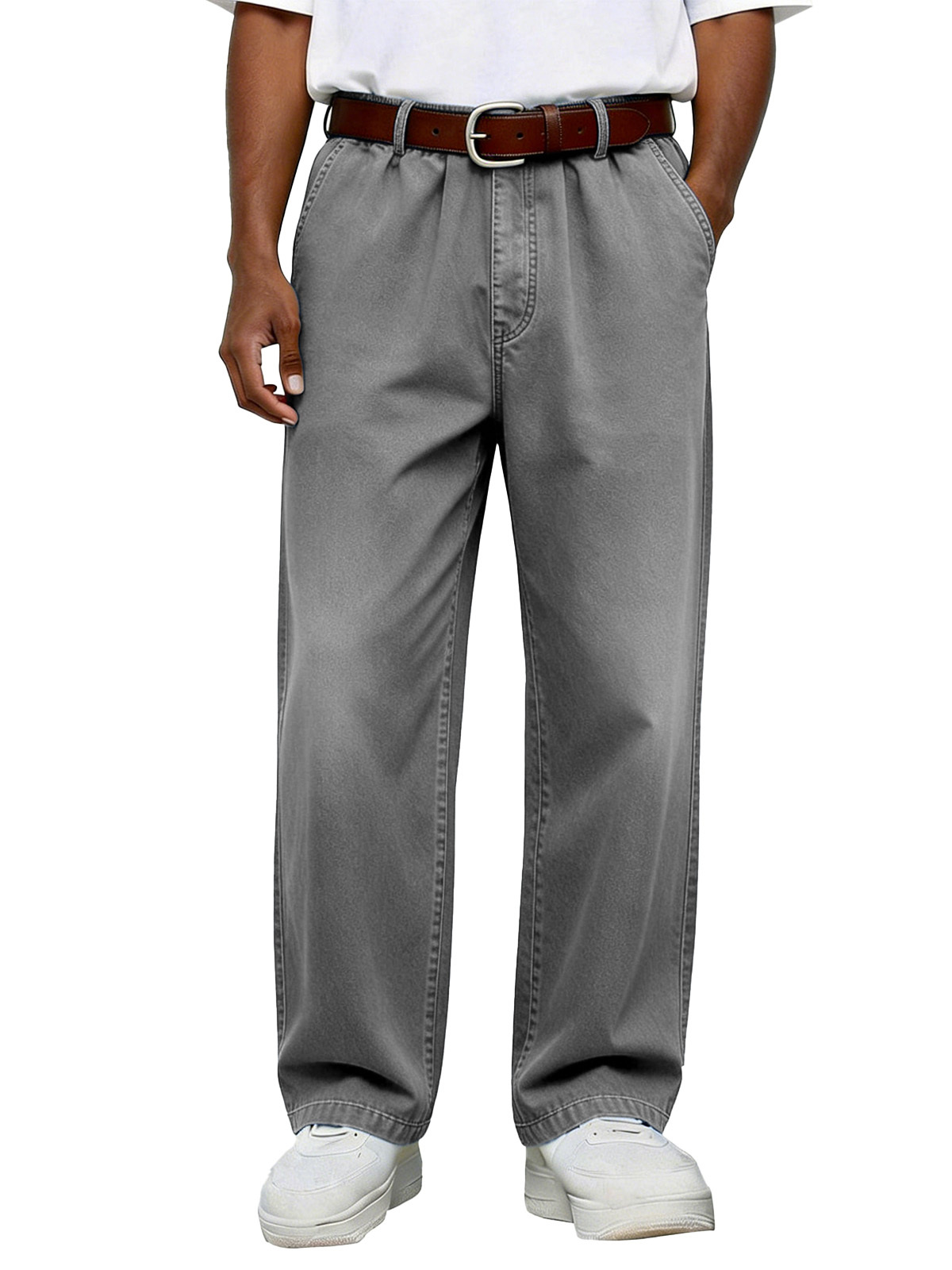 Men's Simple Retro Versatile Comfortable Loose Trousers