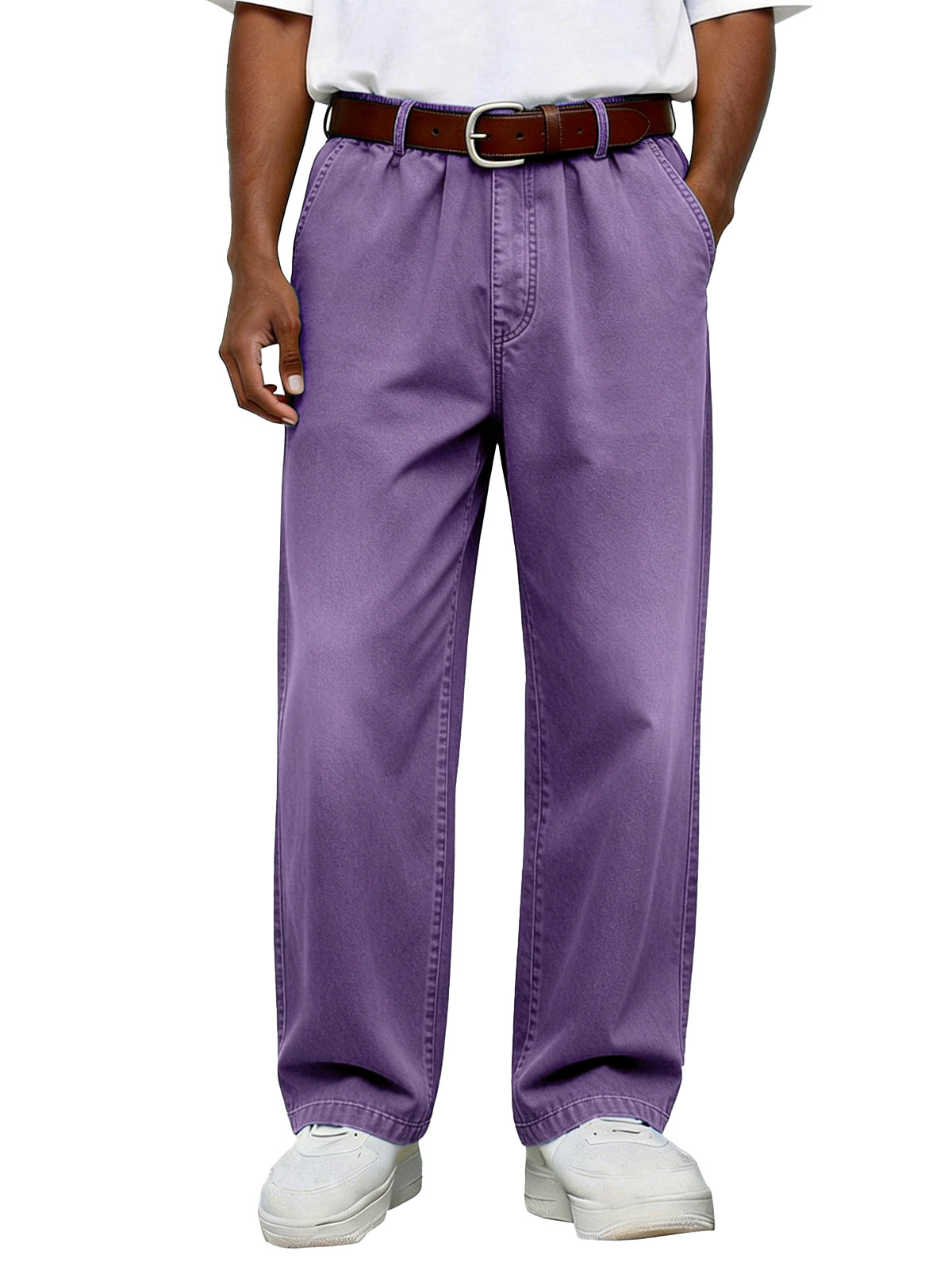 Men's Simple Retro Versatile Comfortable Loose Trousers