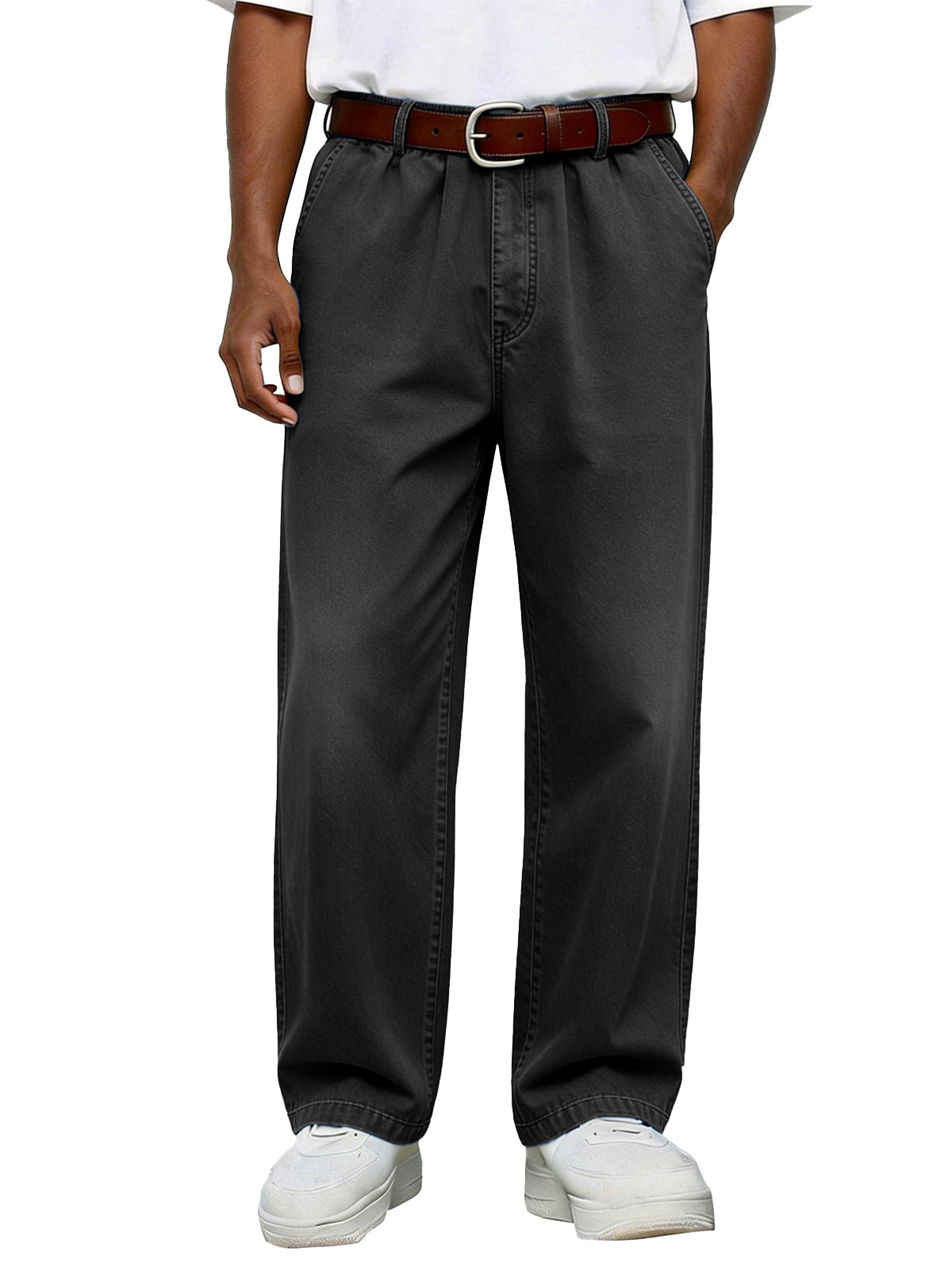 Men's Simple Retro Versatile Comfortable Loose Trousers
