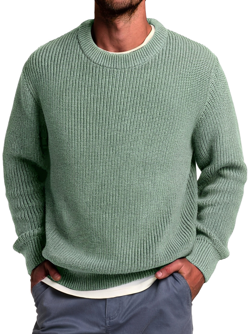 Simple And Fashionable Round Neck Casual And Comfortable Sweater