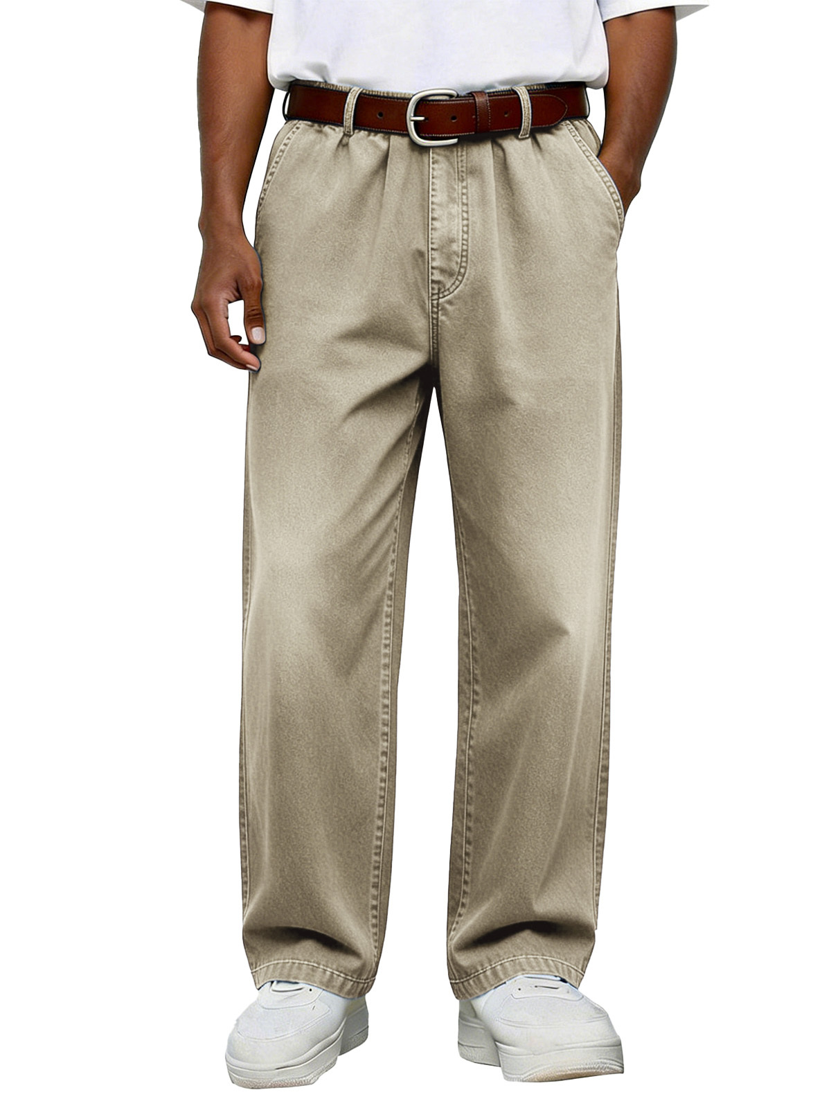 Men's Simple Retro Versatile Comfortable Loose Trousers