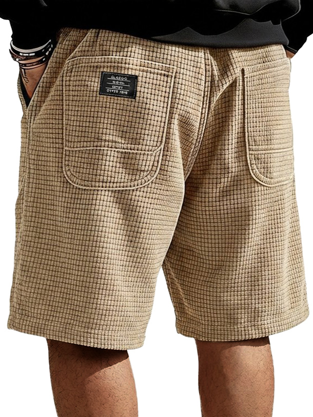 Men's Fashionable Casual Double Pocket Shorts