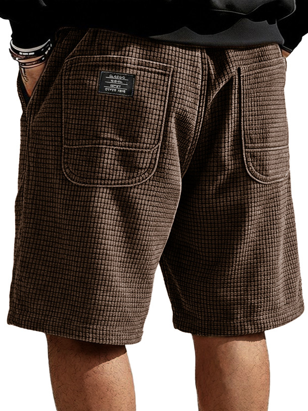 Men's Fashionable Casual Double Pocket Shorts