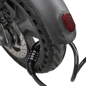 Universele kabelslot voor elektrische scooters of fietsen